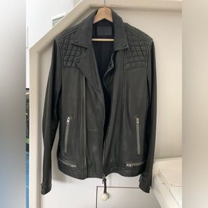 Men’s AllSaints ‘Conroy’ leather biker jacket size medium